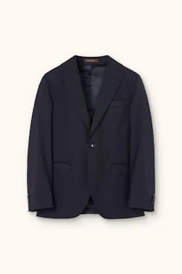 Regular Fit Microstructure Blazer