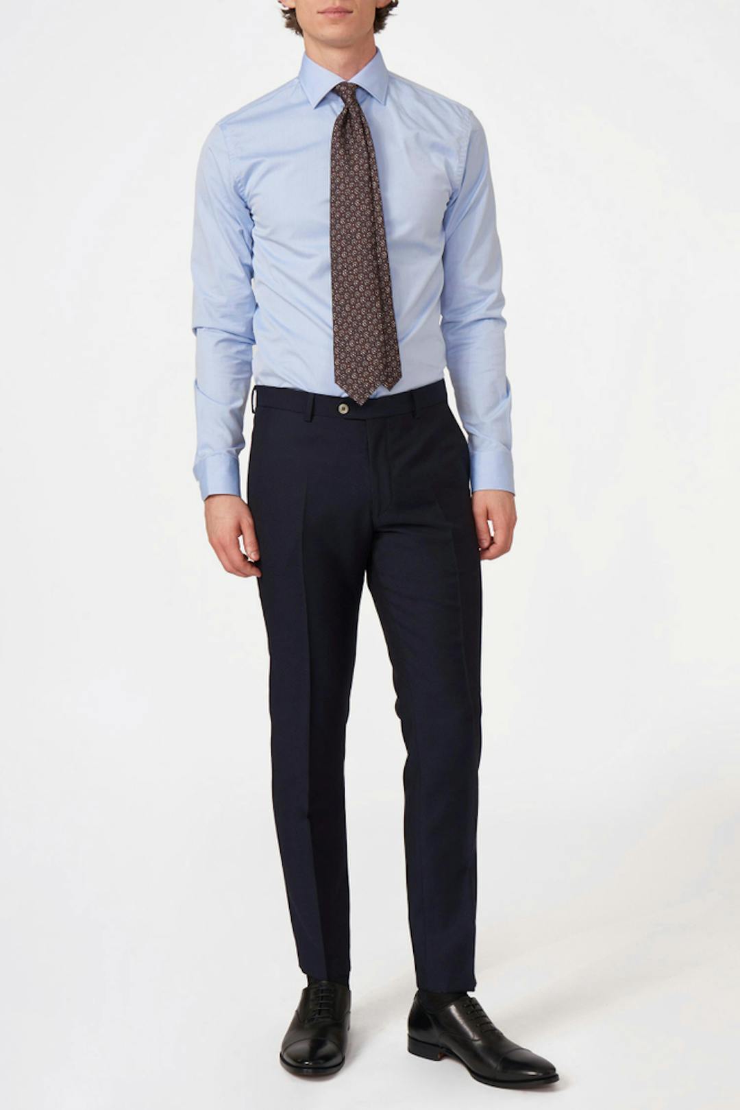 Slim Fit Tropical Wool Trousers
