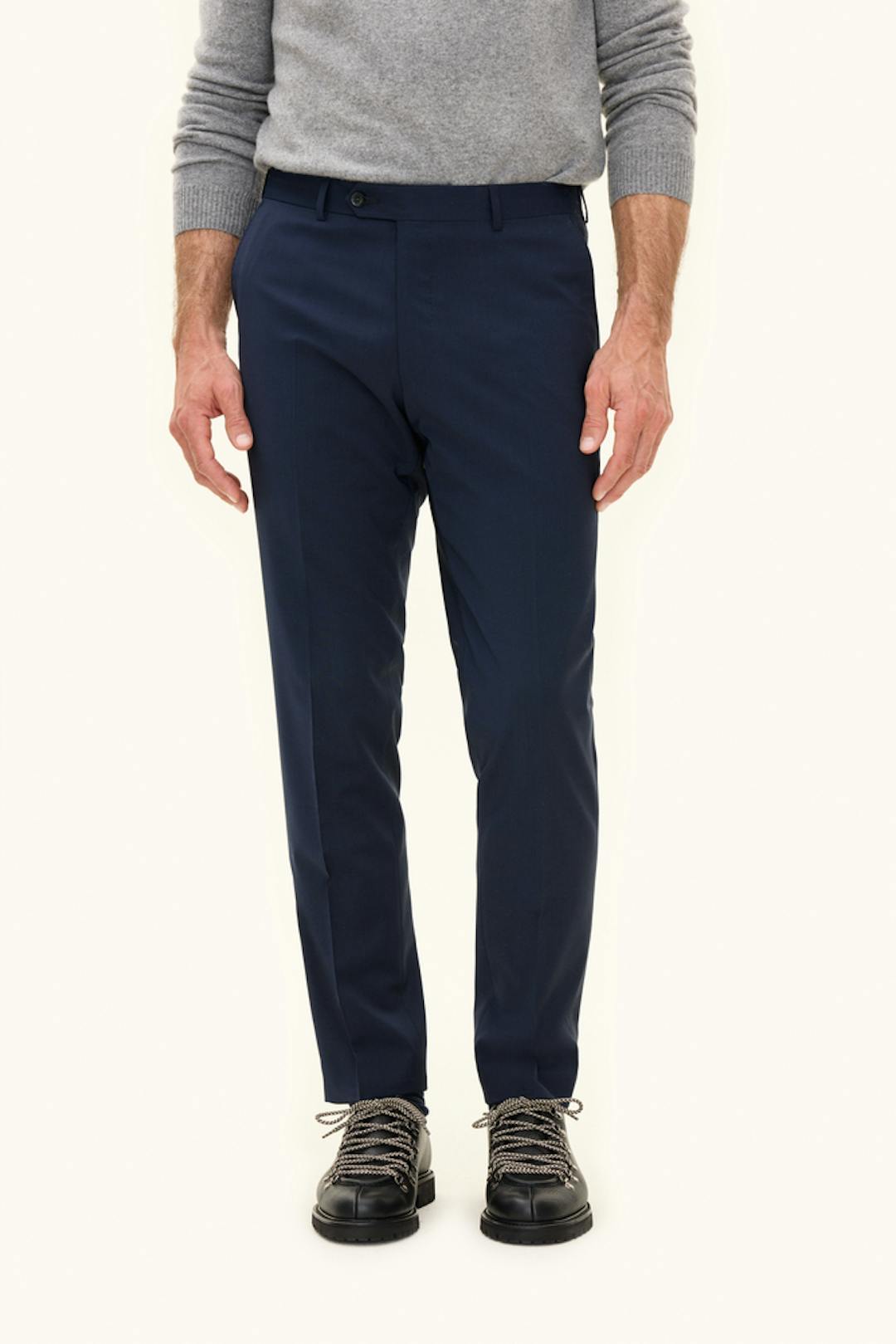 Slim Fit Microstructure Trousers