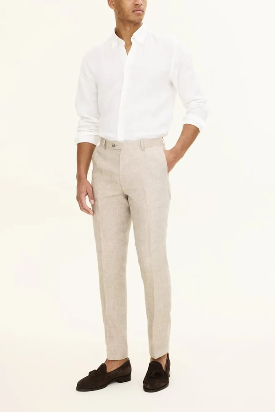 Slim Fit Hørbukser