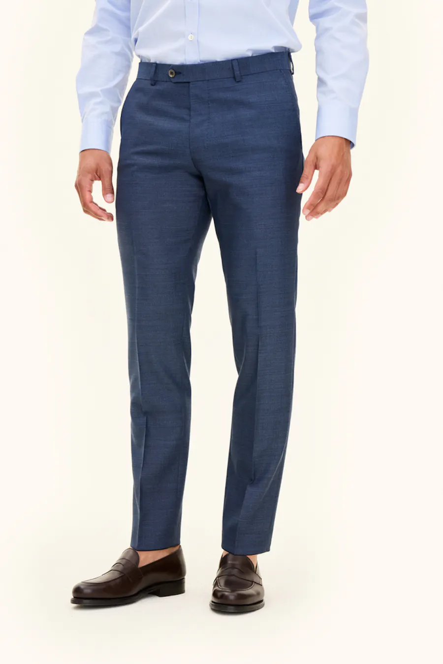 Slim Fit Sharkskin Trousers