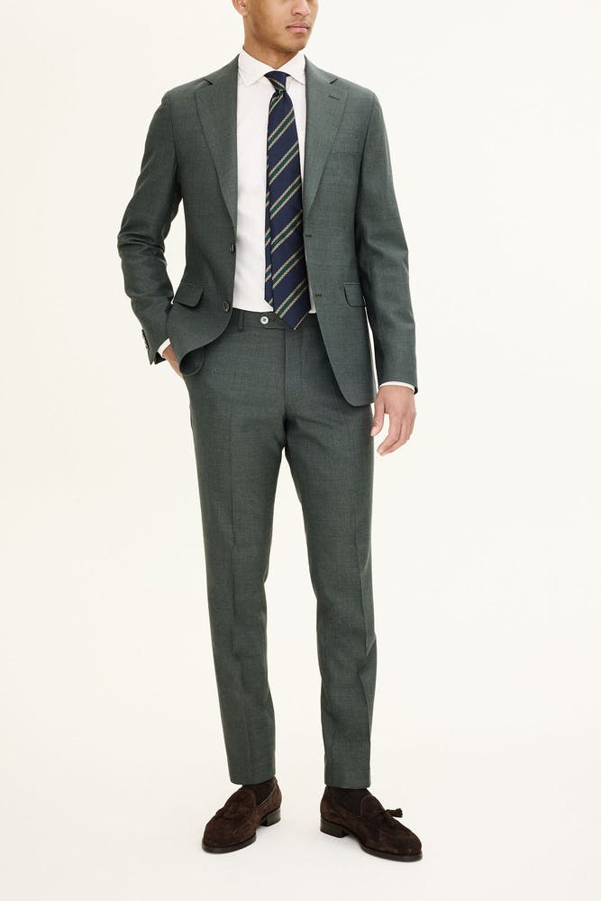 Slim Fit Sharkskin Bukser