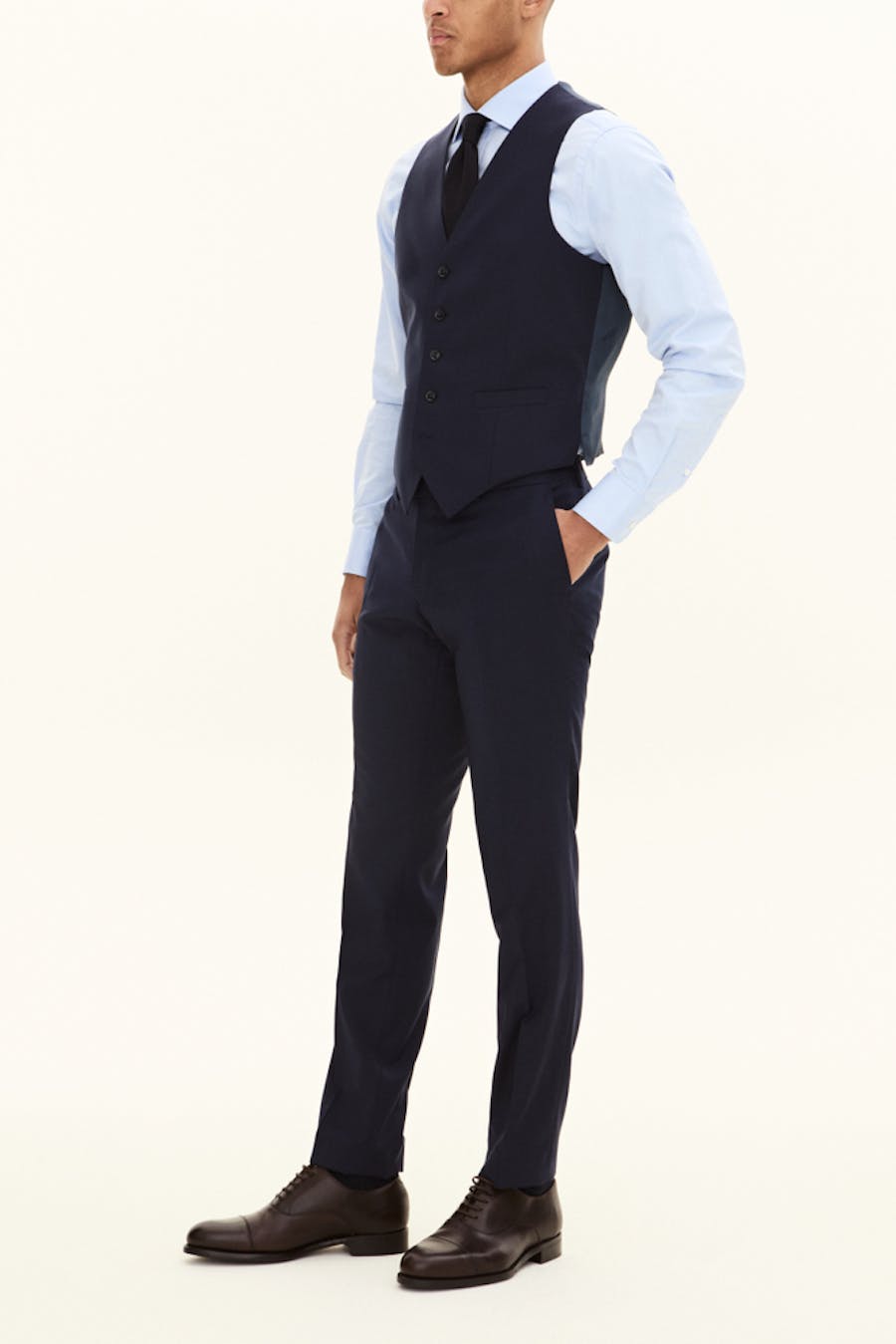 Slim Fit Microstructure Bukser