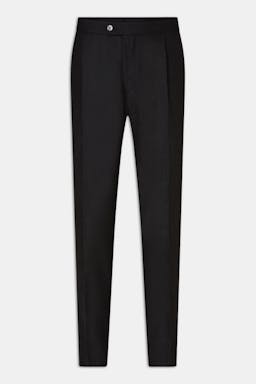 Regular Fit Flannelbukser Høj Talje