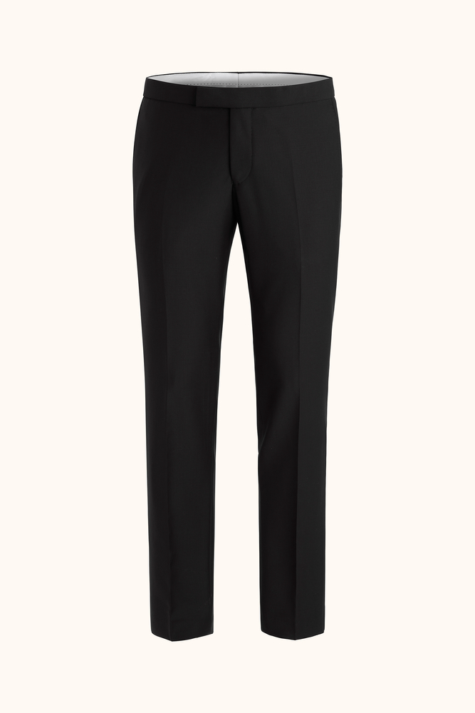 Slim Fit Tuxedo Microstructure Trousers