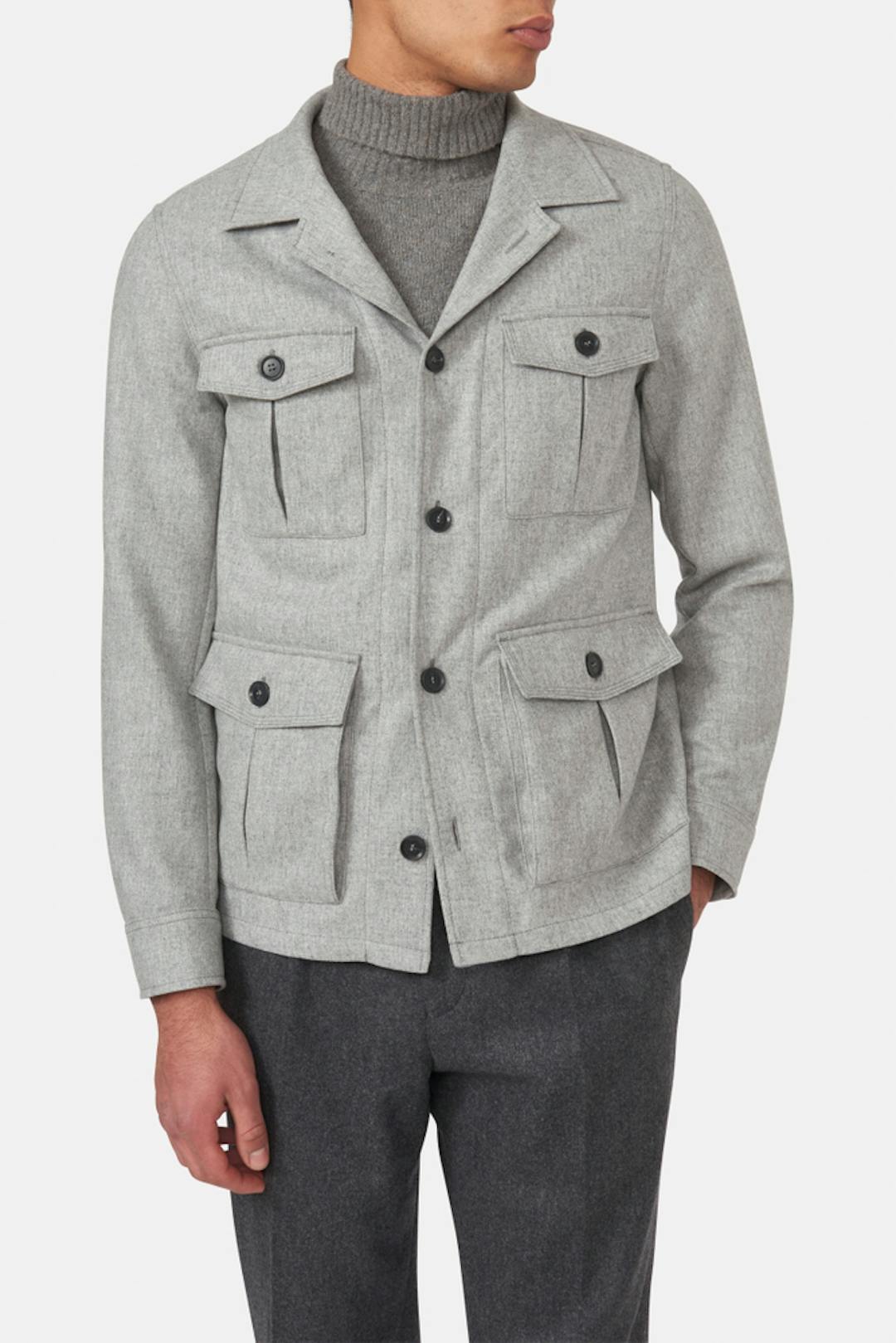 Regular Fit Safari Flanell Overshirt