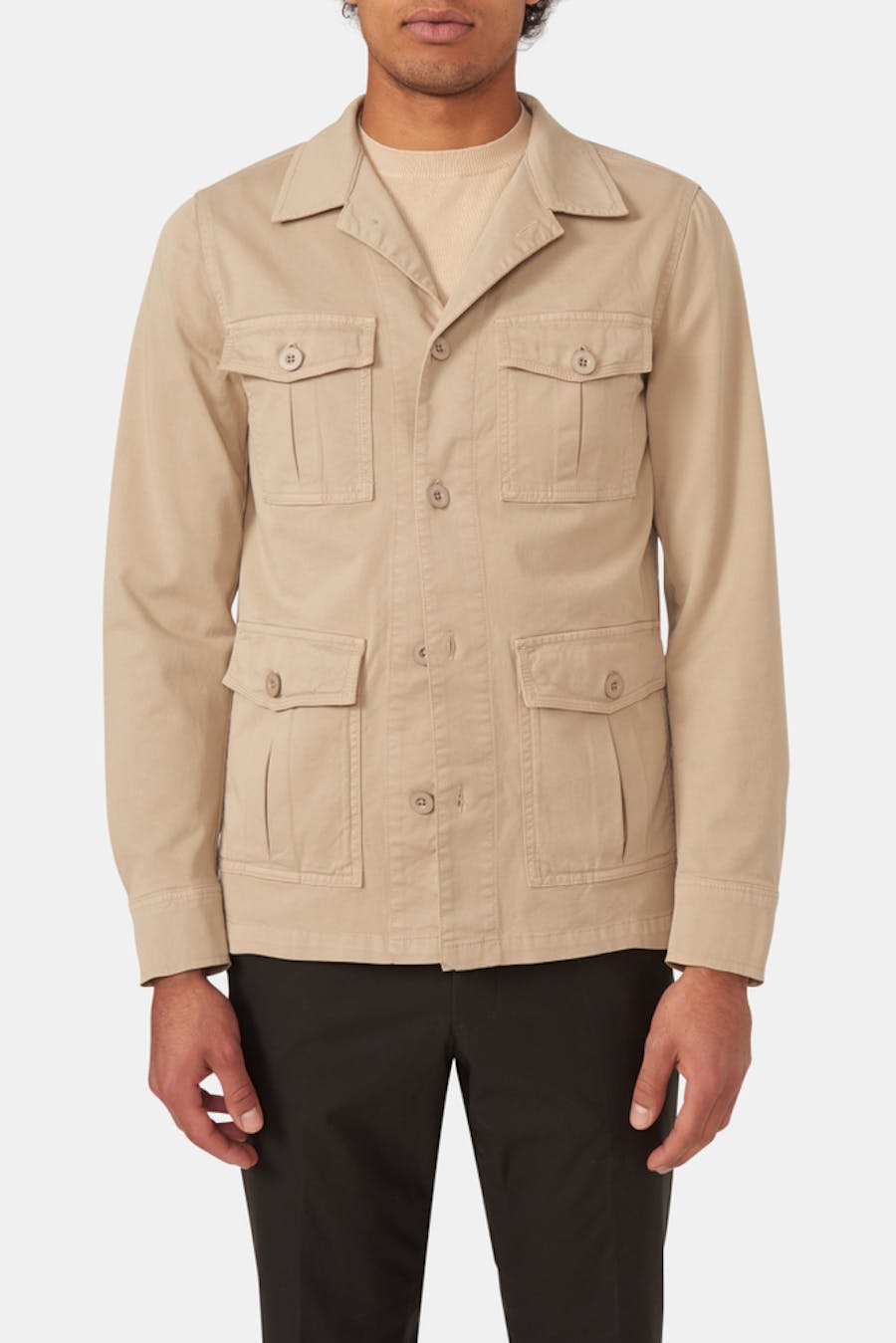 Regular Fit Safari Overshirt Twill