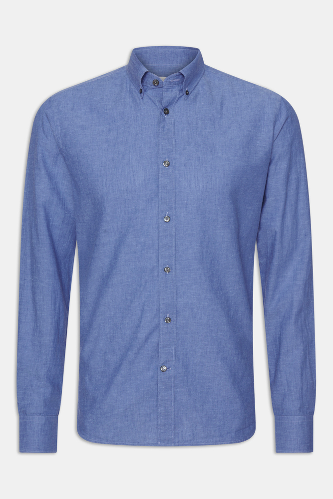 Slim Fit Button Down Skjorta