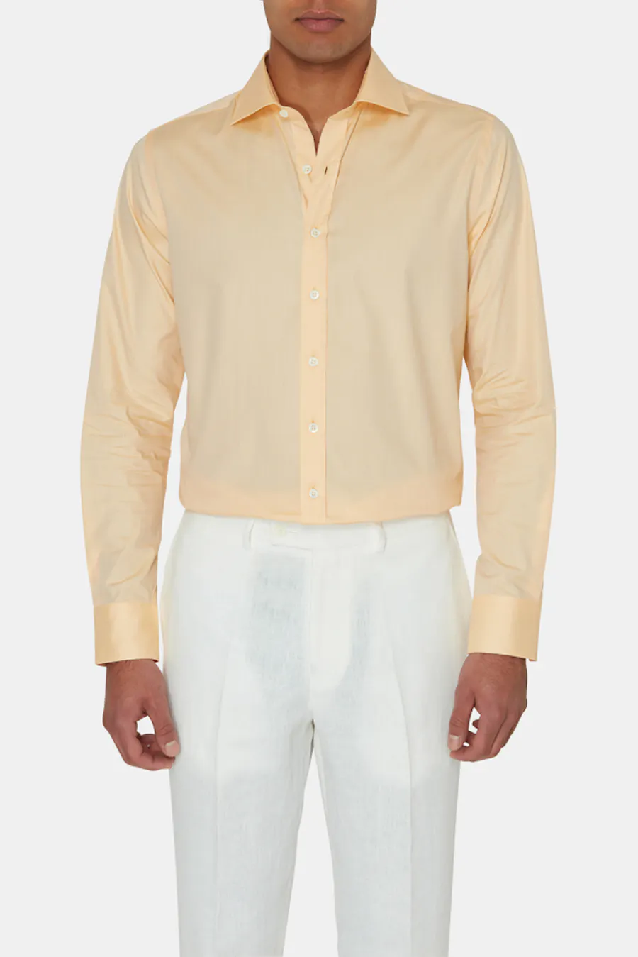 Slim Fit Cut Away Twillskjorte