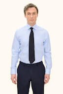 Slim Fit Cut Away Strykefri Bomullskjorte