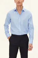 Slim Fit Cut Away Non-Iron Bomullskjorte