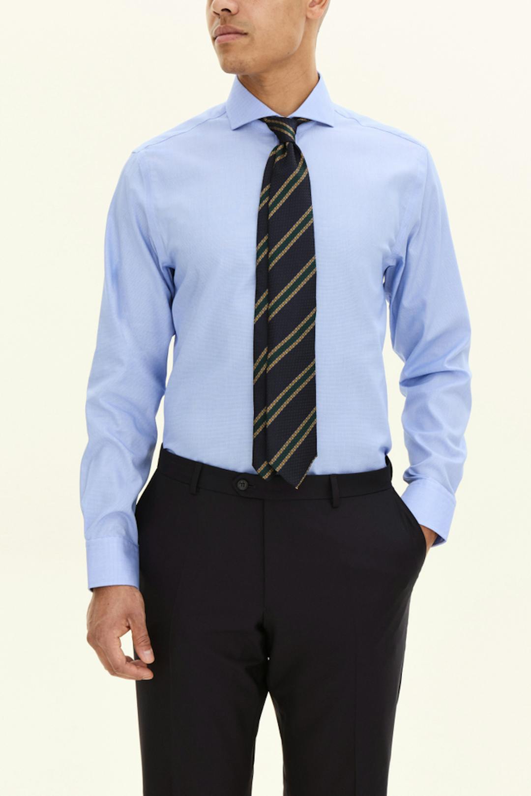 Regular Fit Cut Away Strykfri Bomullsskjorta