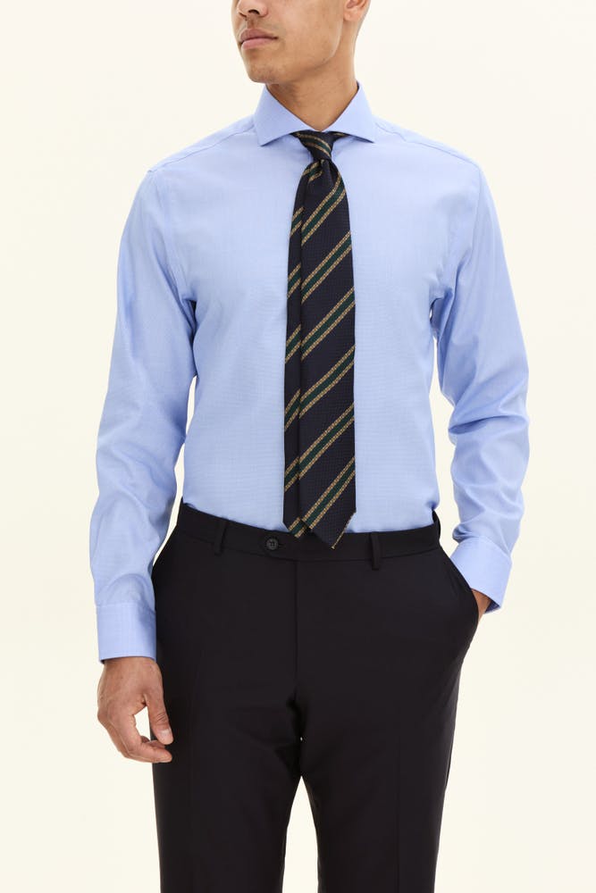 Regular Fit Cut Away Strykefri Bomullsskjorte