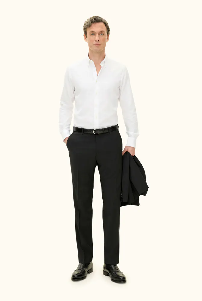 Slim Fit Button Down Oxfordskjorta