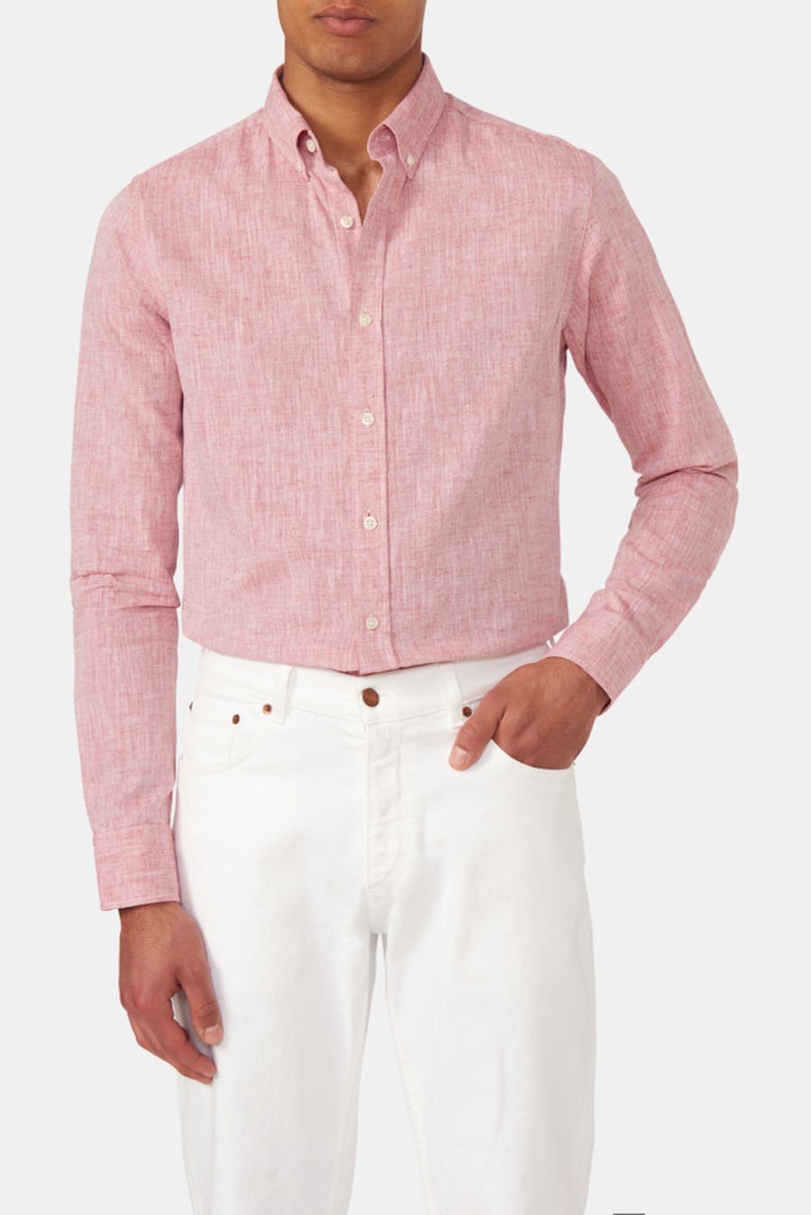Slim Fit Button Down Skjorte
