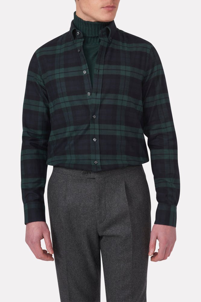 Slim Fit Button Down Skjorte