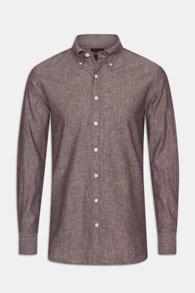 Slim Fit Button Down Skjorte
