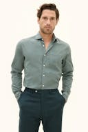 Regular Fit Twillskjorte Wide Spread Krage