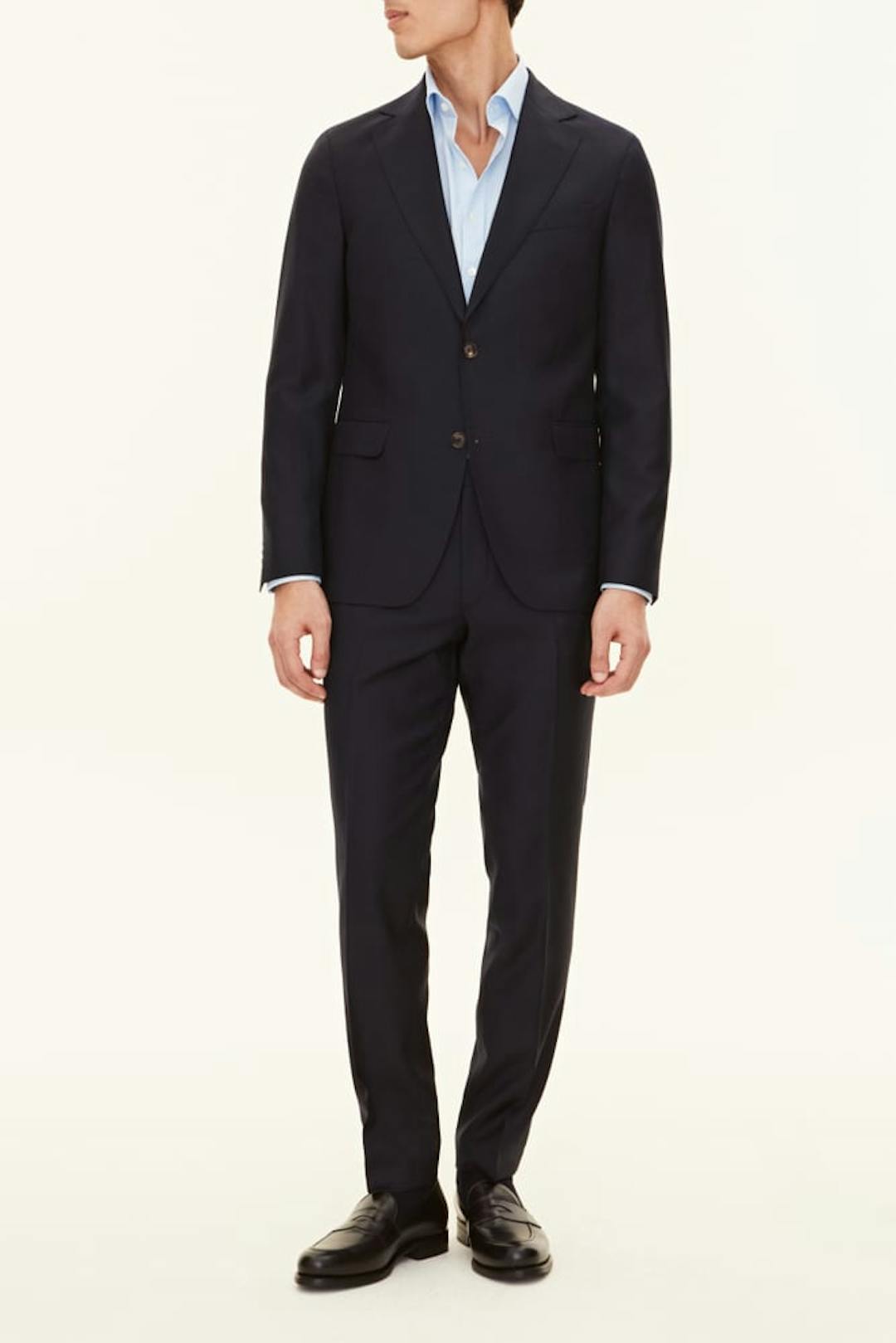 Slim Fit Jakkesæt Twill Merino