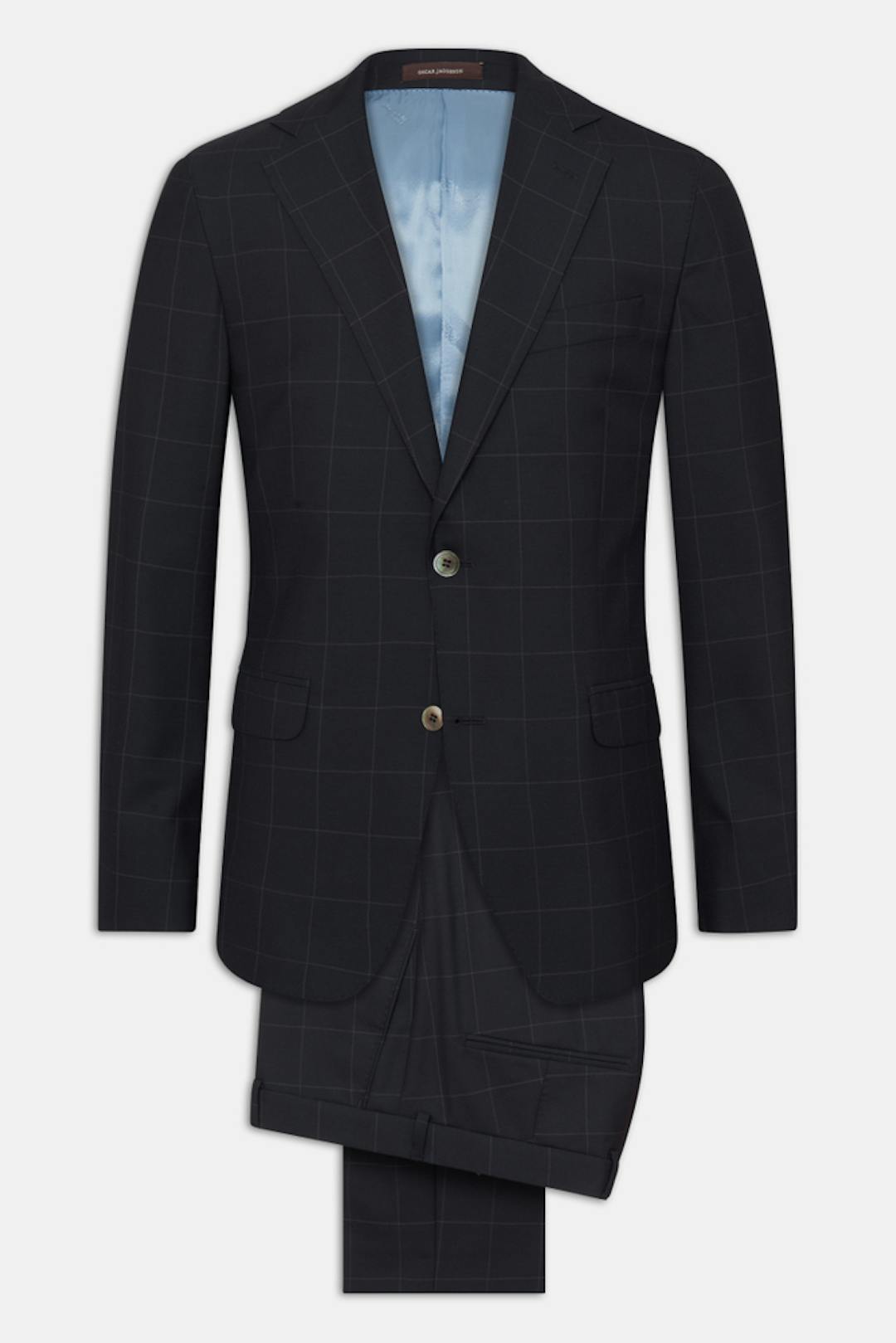 Regular Fit Windowpane Check Suit