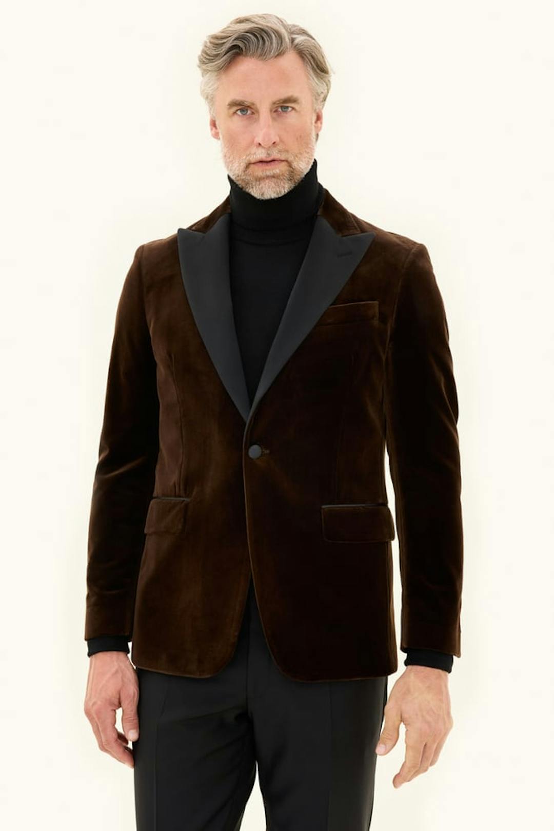 Regular Fit Velvet Tuxedo Blazer