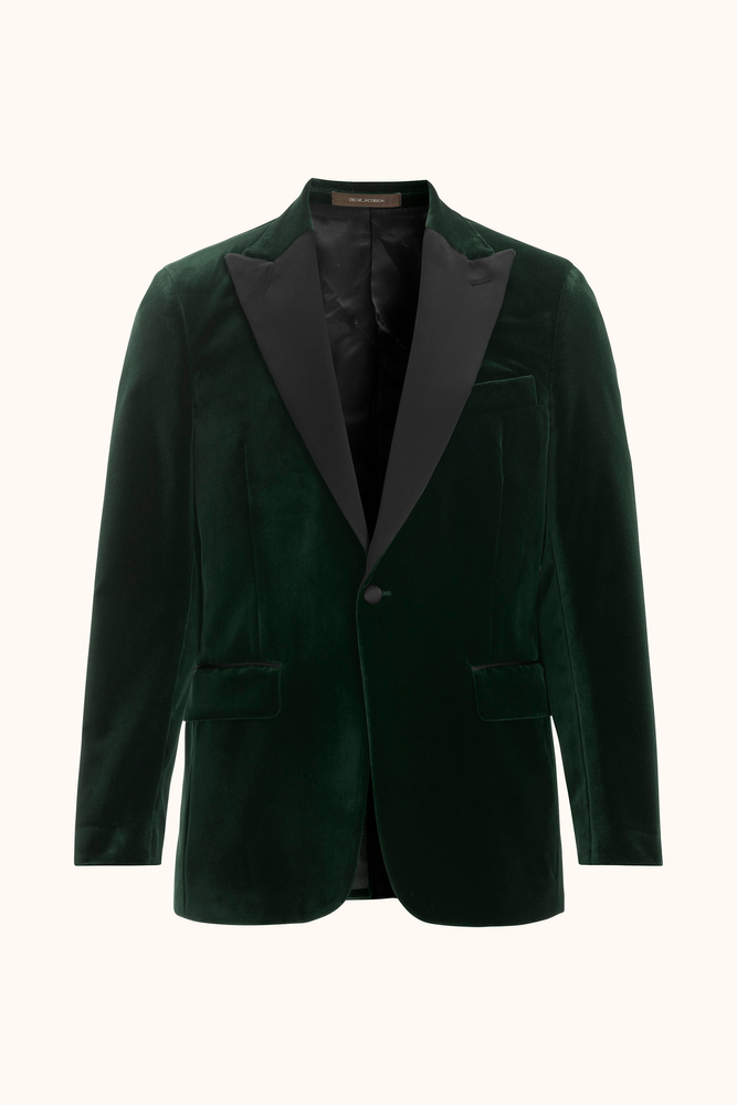 Regular Fit Smoking Blazer Velour