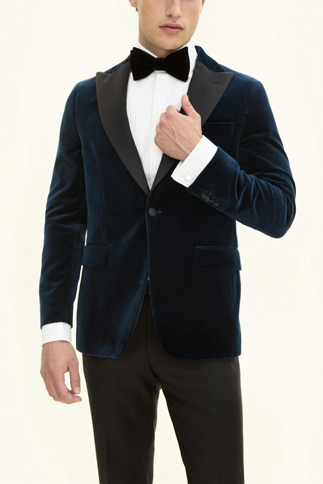 Regular Fit Velvet Tuxedo Blazer