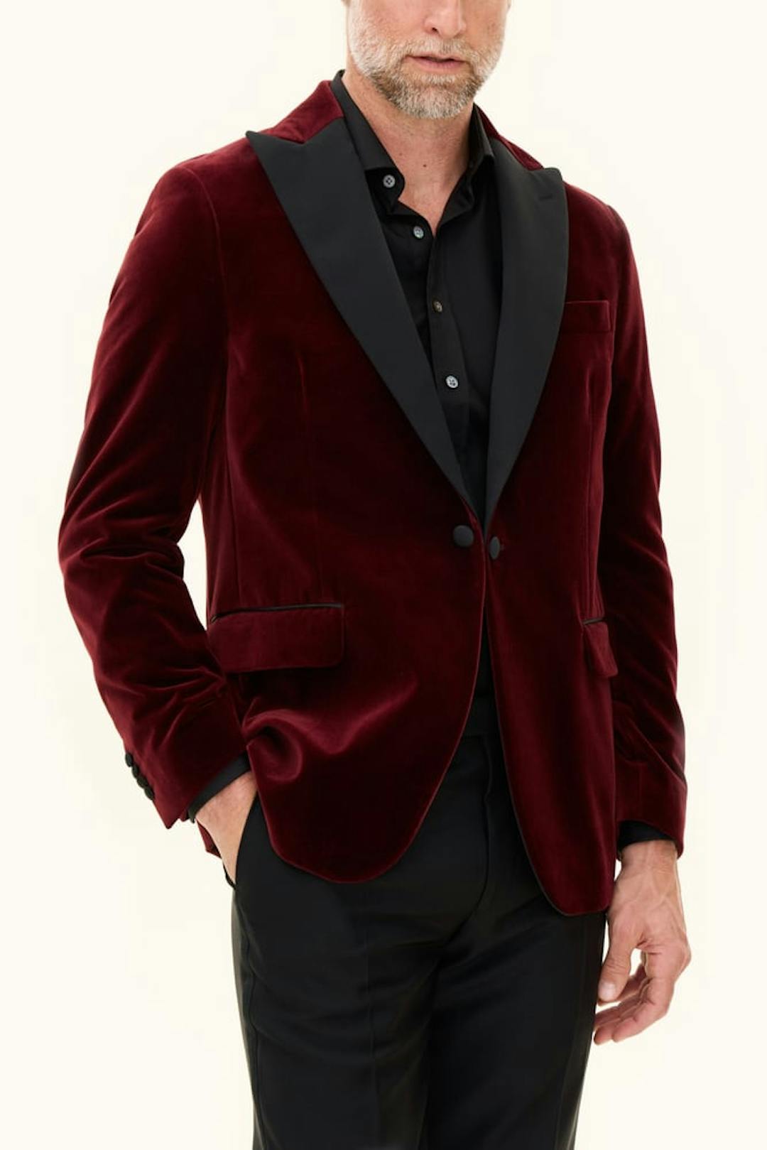 Regular Fit Velvet Tuxedo Blazer