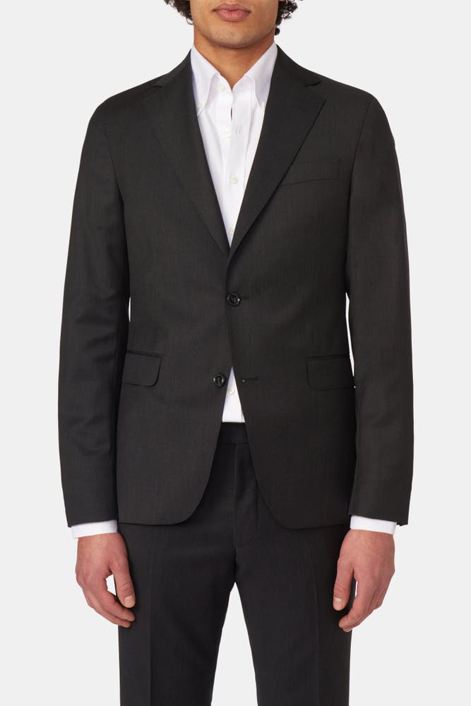 Slim Fit Microstructure Blazer