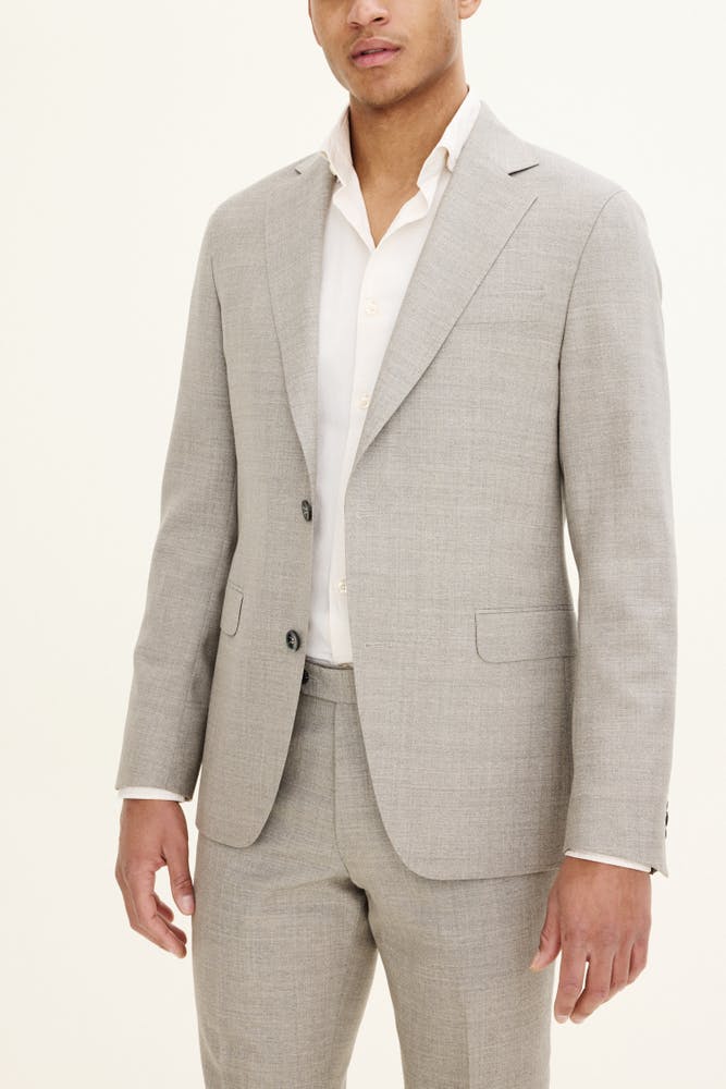Slim Fit Sharkskin Blazer