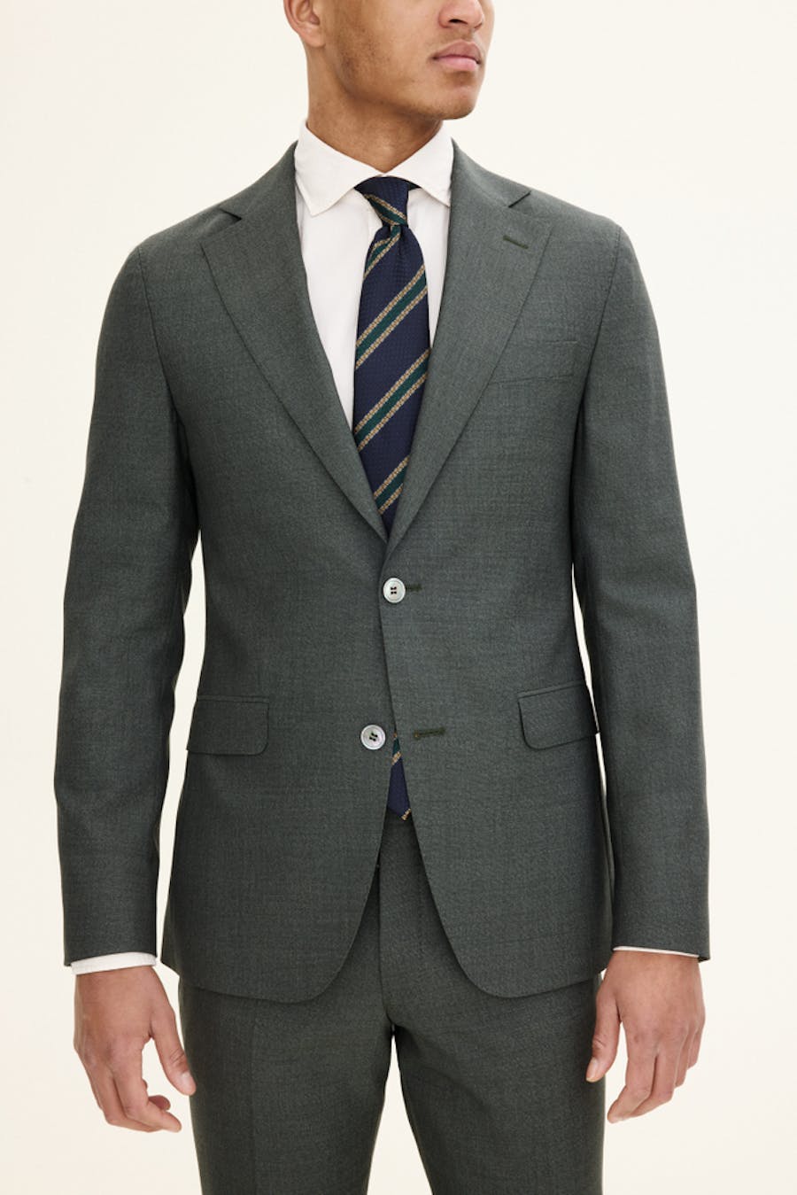Slim Fit Sharkskin Blazer