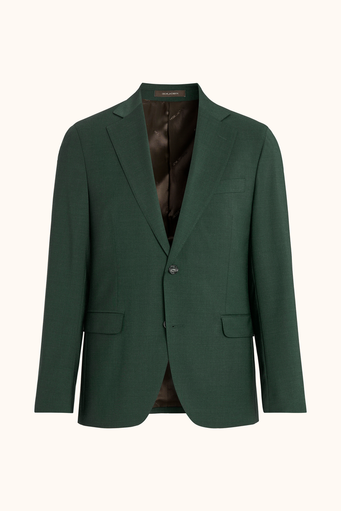 Regular Fit Microstructure Blazer