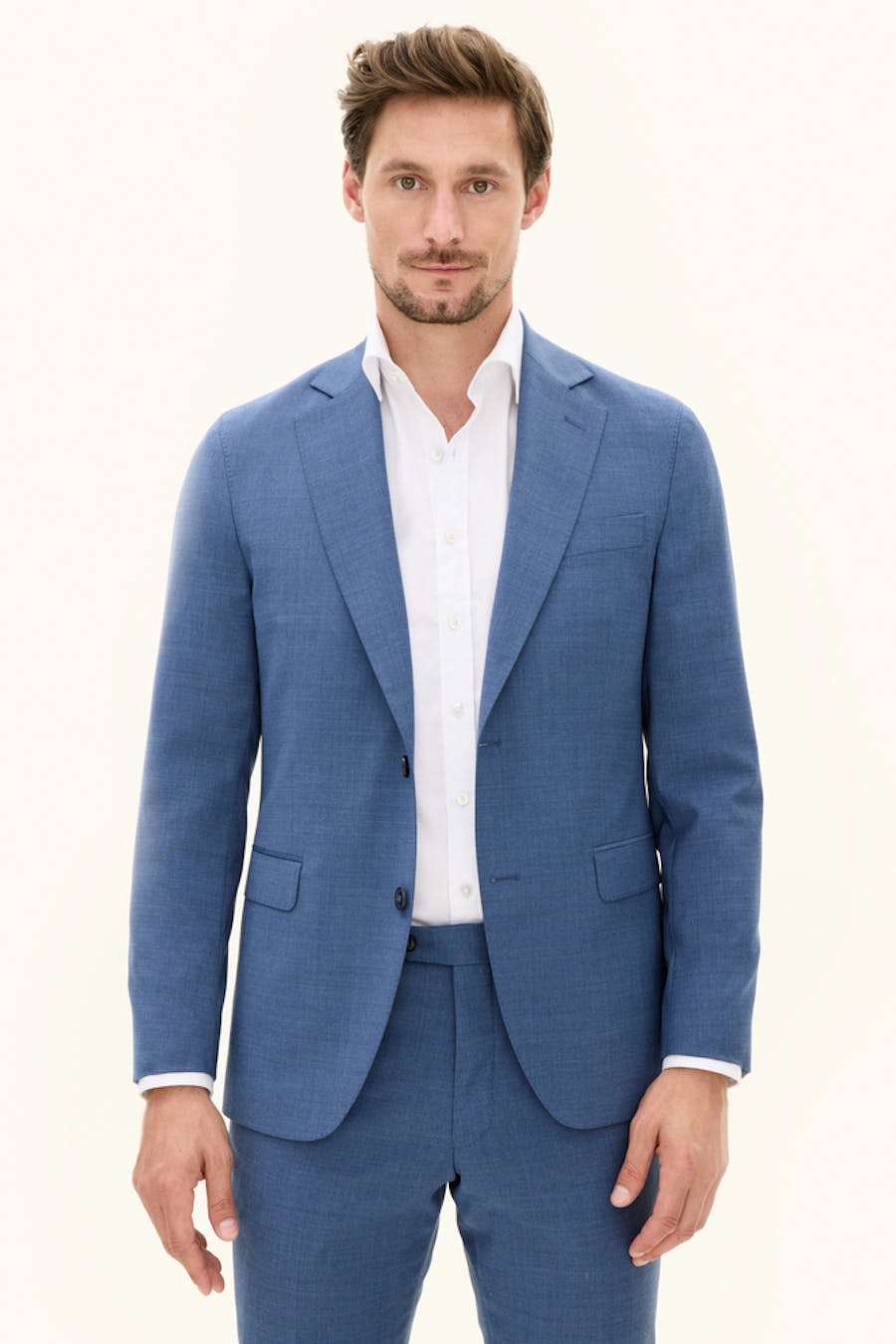 Regular Fit Microstructure Blazer