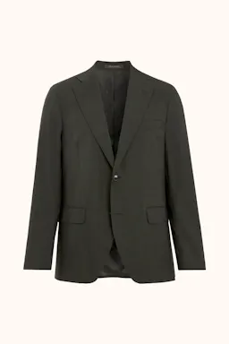 Regular Fit Microstructure Blazer