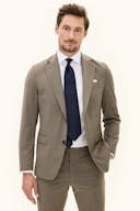 Regular Fit Microstructure Blazer