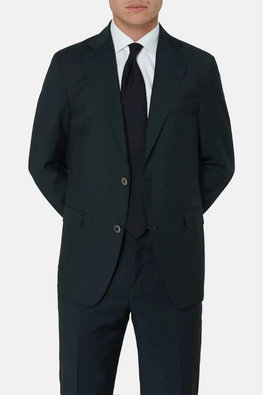 Regular Fit Microstructure Blazer