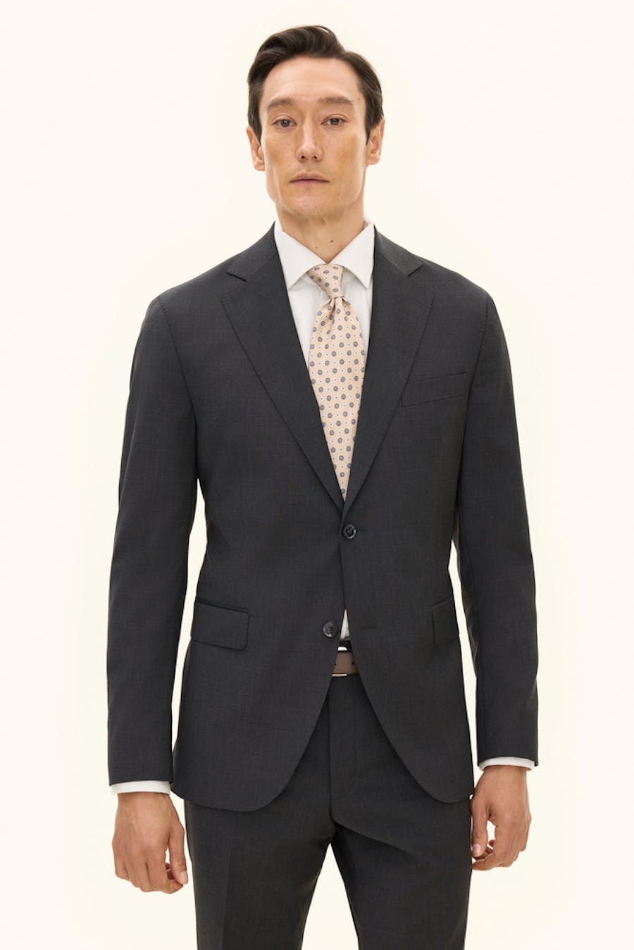 Regular Fit Microstructure Blazer