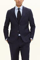 Regular Fit Microstructure Blazer