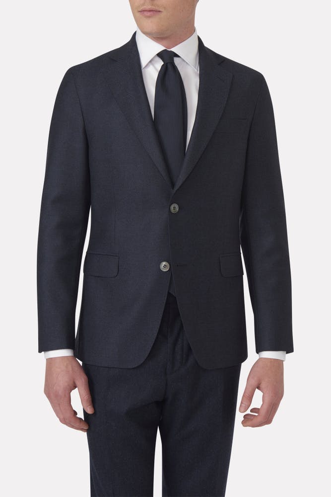 Regular Fit Fiskebeinsmønster Blazer