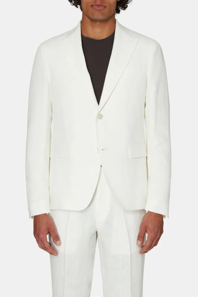 Regular Fit Microstructure Blazer