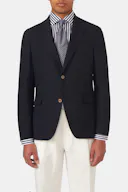 Regular Fit Microstructure Blazer