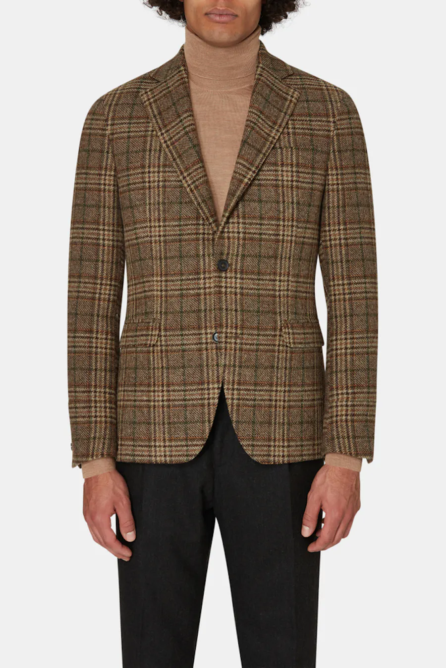 Regular Fit Microstructure Blazer
