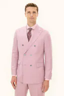 Regular Fit Dubbelknäppt Twillkavaj