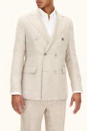 Regular Fit Dobbeltspent Linblazer