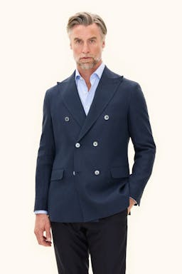 Regular Fit Dobbeltspent Linblazer