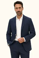 Regular Fit Linen Blazer
