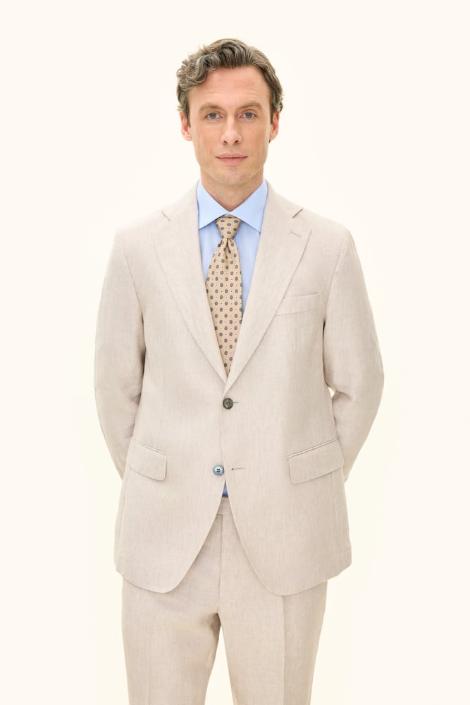 Regular Fit Linen Blazer