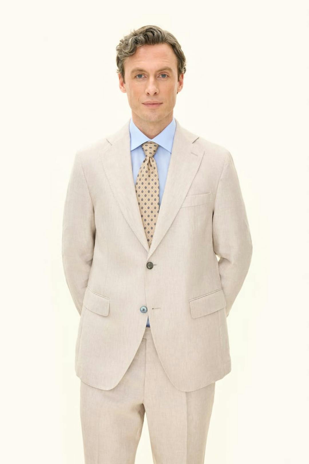 Regular Fit Linen Blazer
