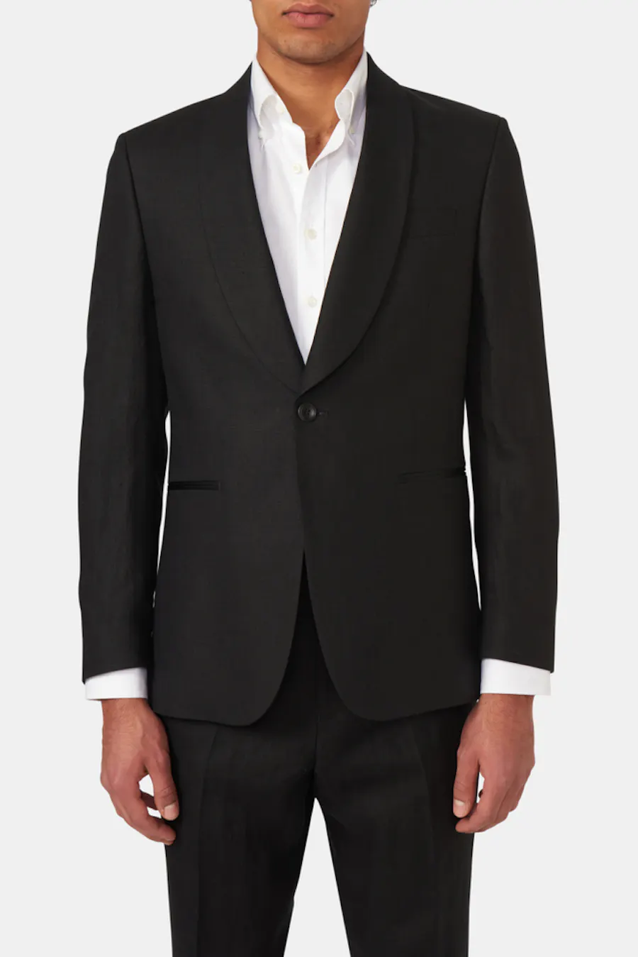 Regular Fit Tuxedo Linen Blazer