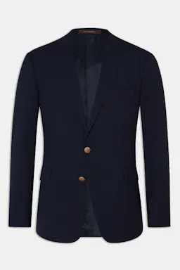 Generous Fit Tropical Wool Blazer